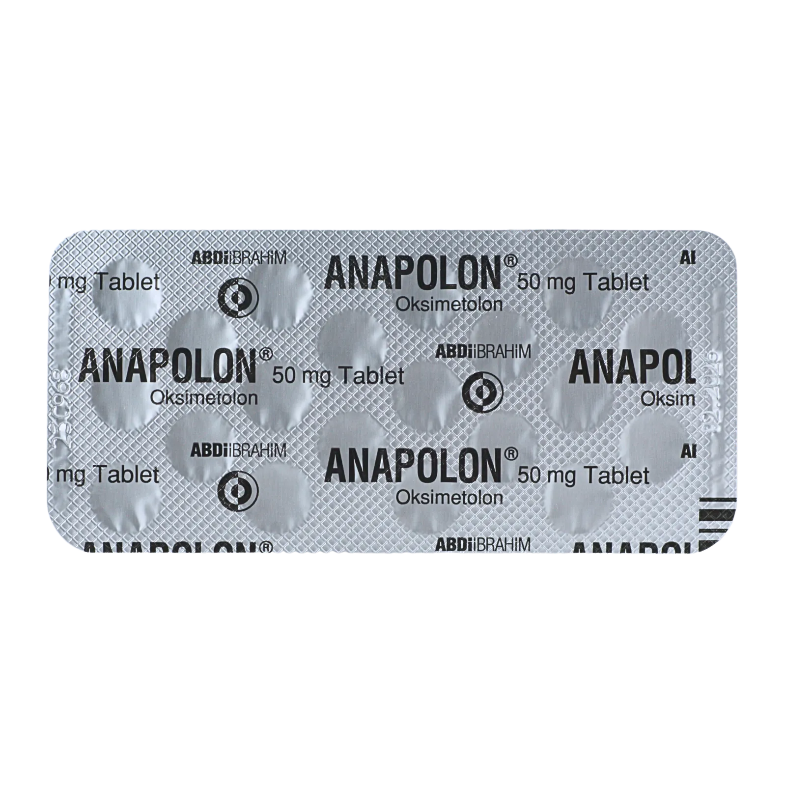 アナポロン（ANAPOLON）が20錠入ったシート（裏面）