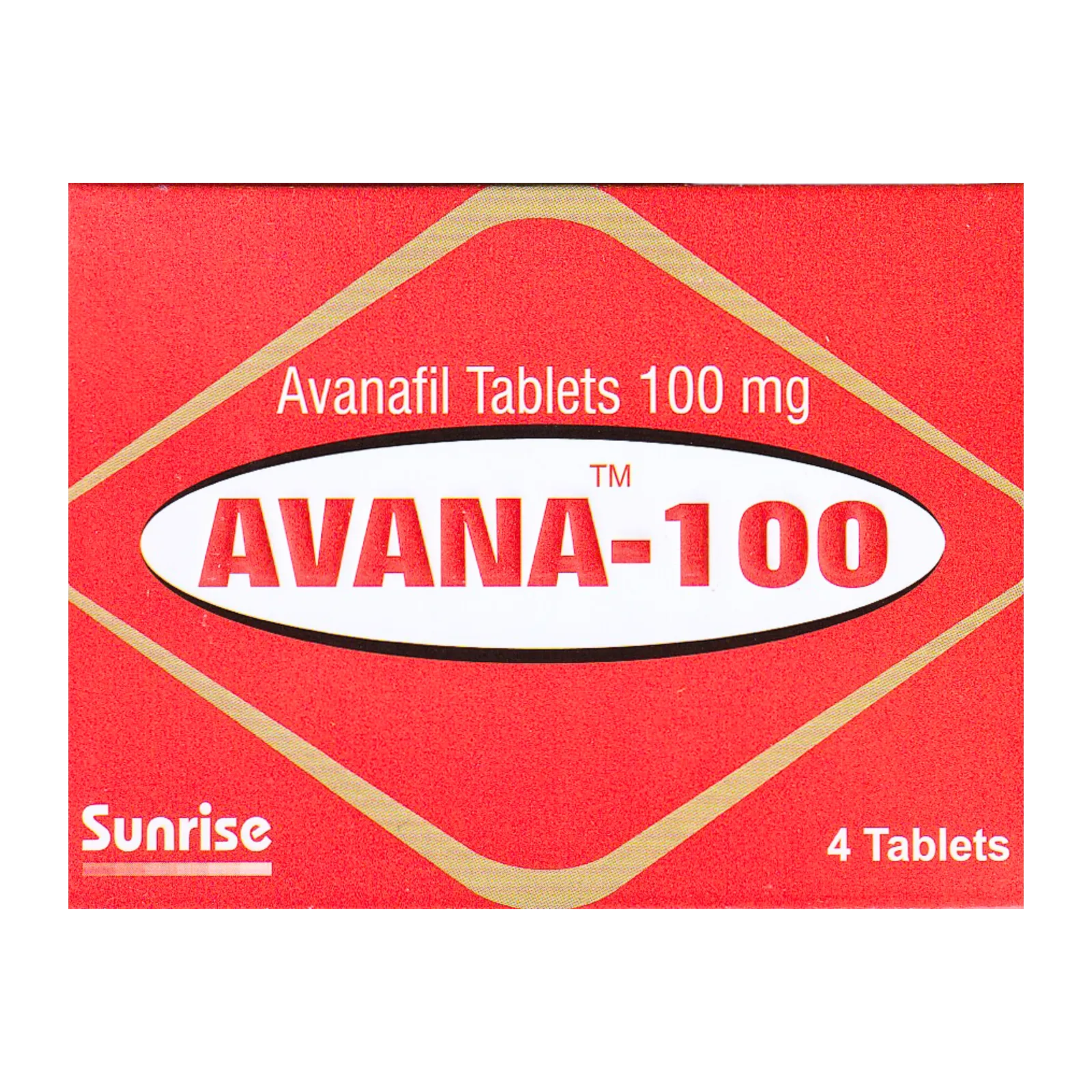 アバナ（AVANA）100mgの箱（表面）