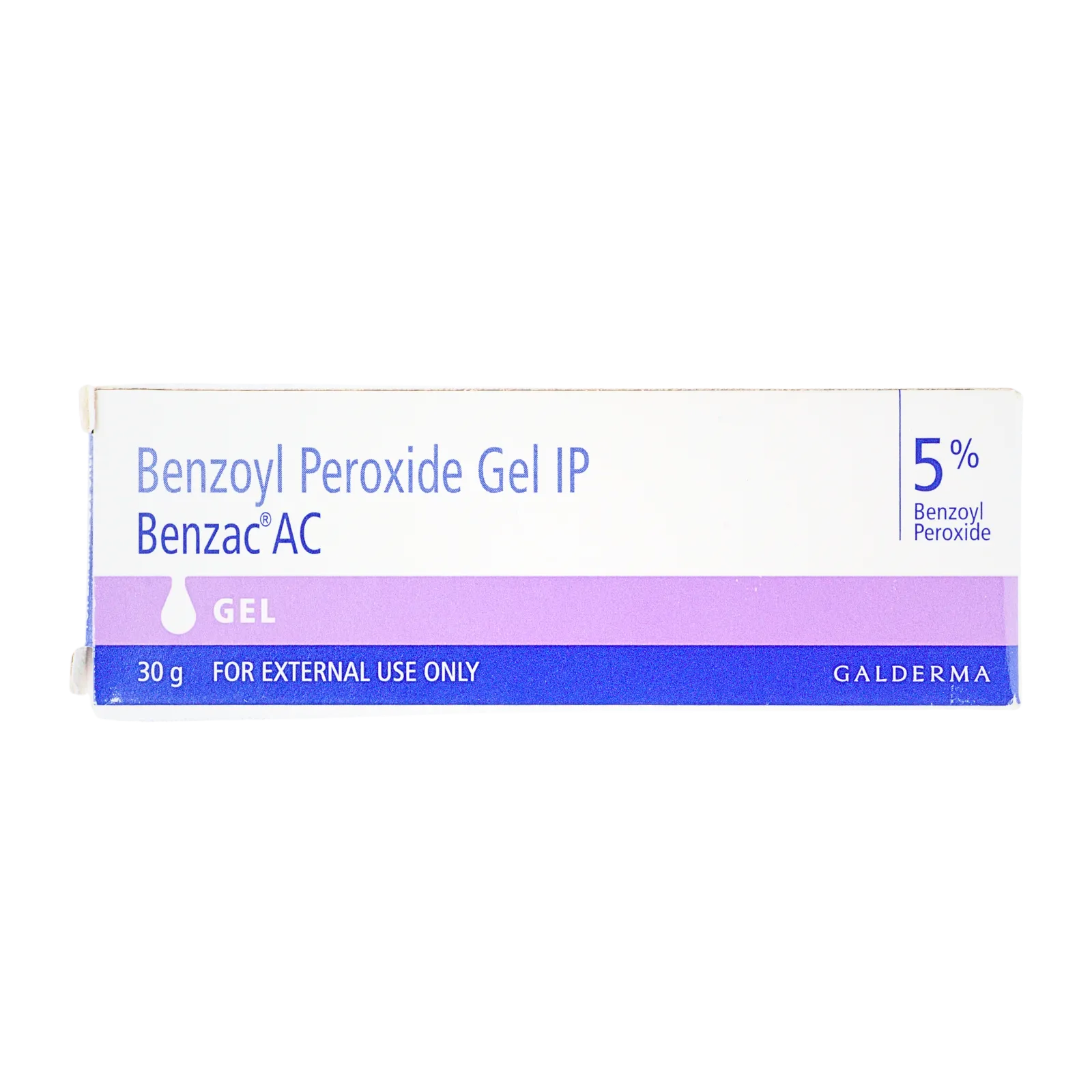 ベンザックACジェル（Benzac AC Gel）5%のチューブ（表面）