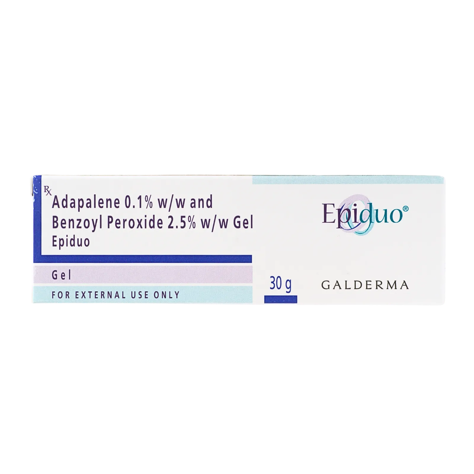 エピデュオゲル（Epiduo gel）の箱（表面）