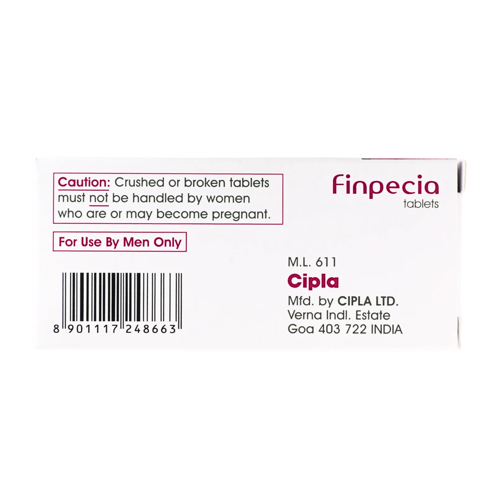 フィンペシア（Finpecia）の箱（側面）