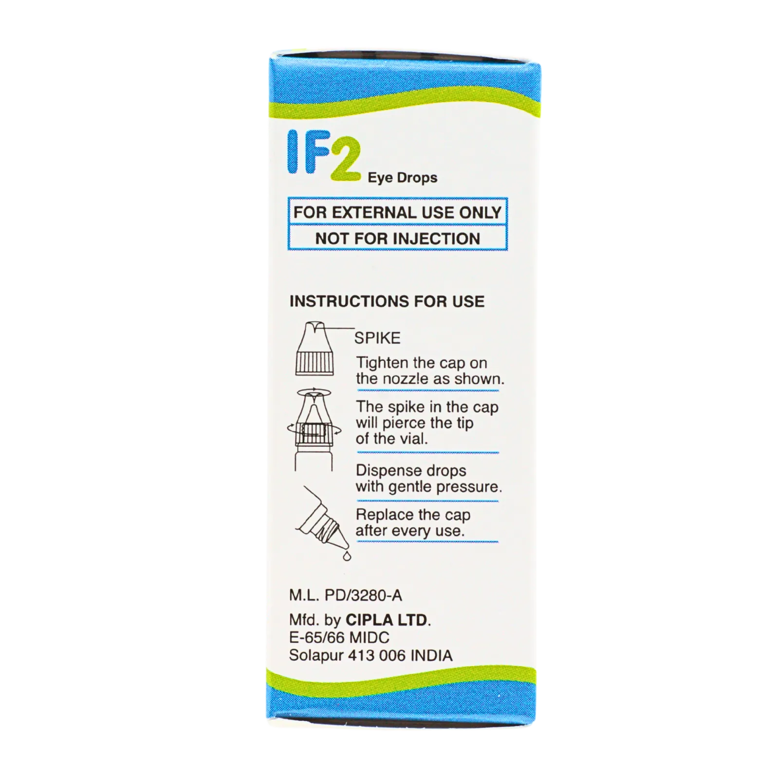 IF2点眼薬（IF2 eyedrops）の箱（側面2）