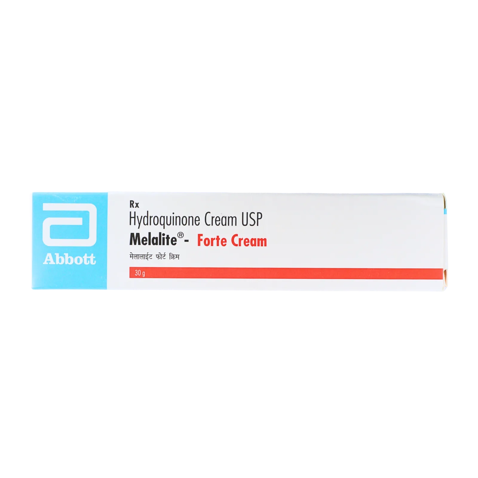 メラライトフォルテクリーム（Melalite ForteCream）の箱（表面）