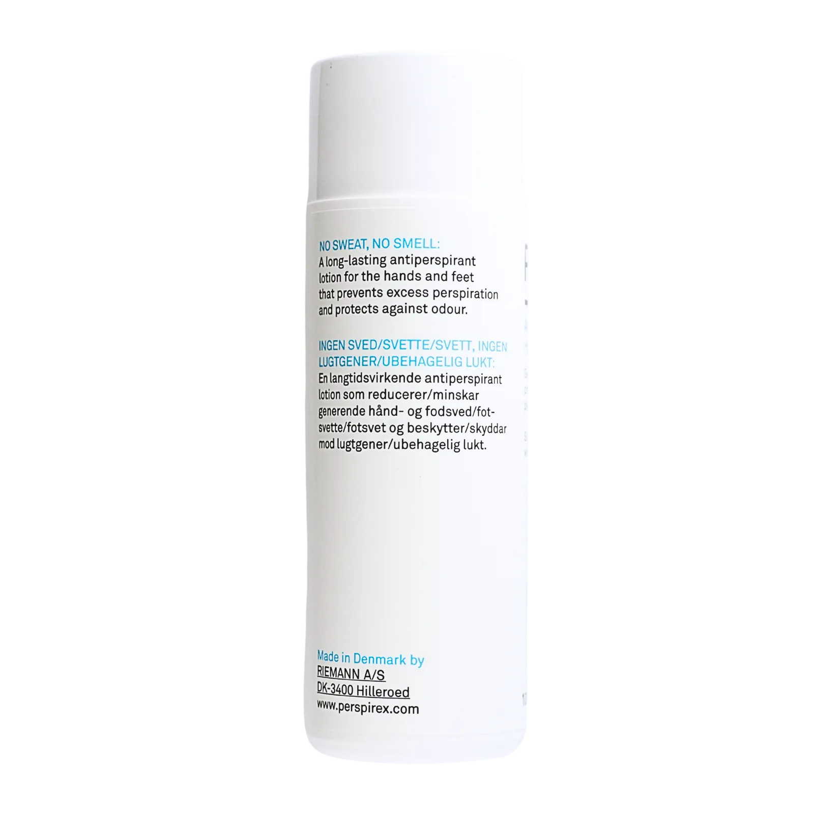 パースピレックスローション（Perspirex Lotion）のボトル（裏面）