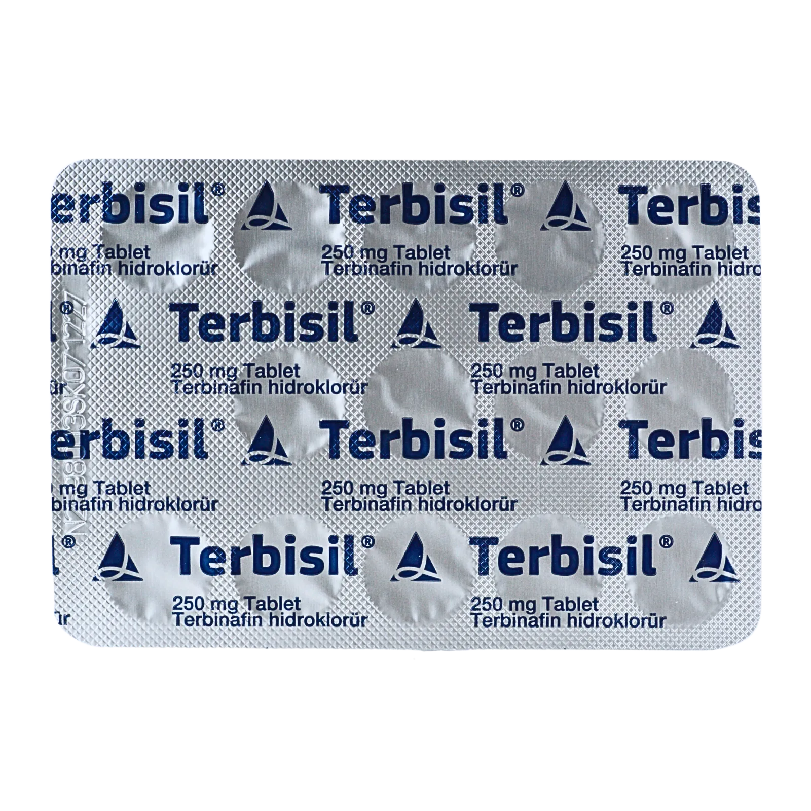 テルビシル（Terbisil）が14錠入ったシート（裏面）