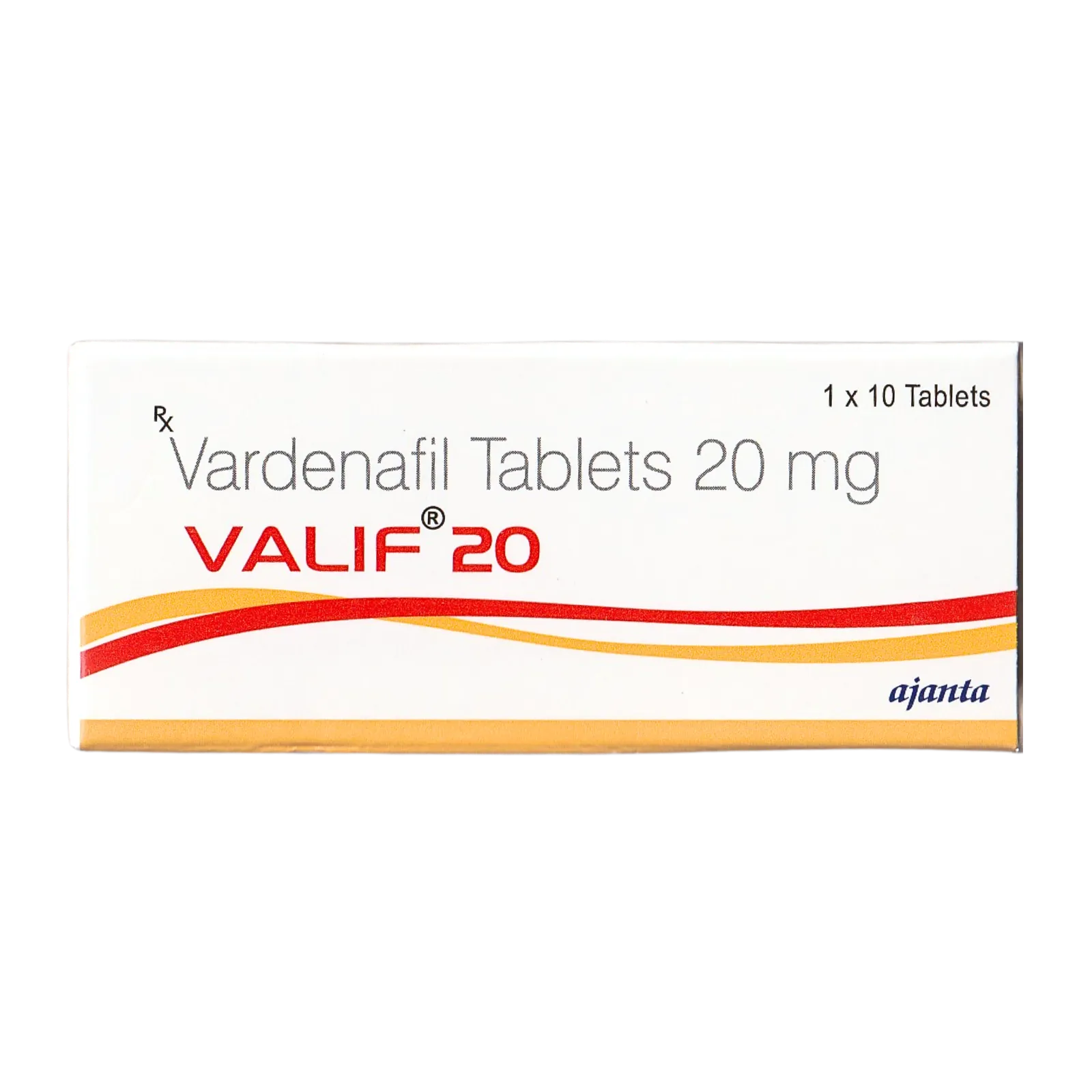 バリフ（VALIF）20mgの箱（表面）