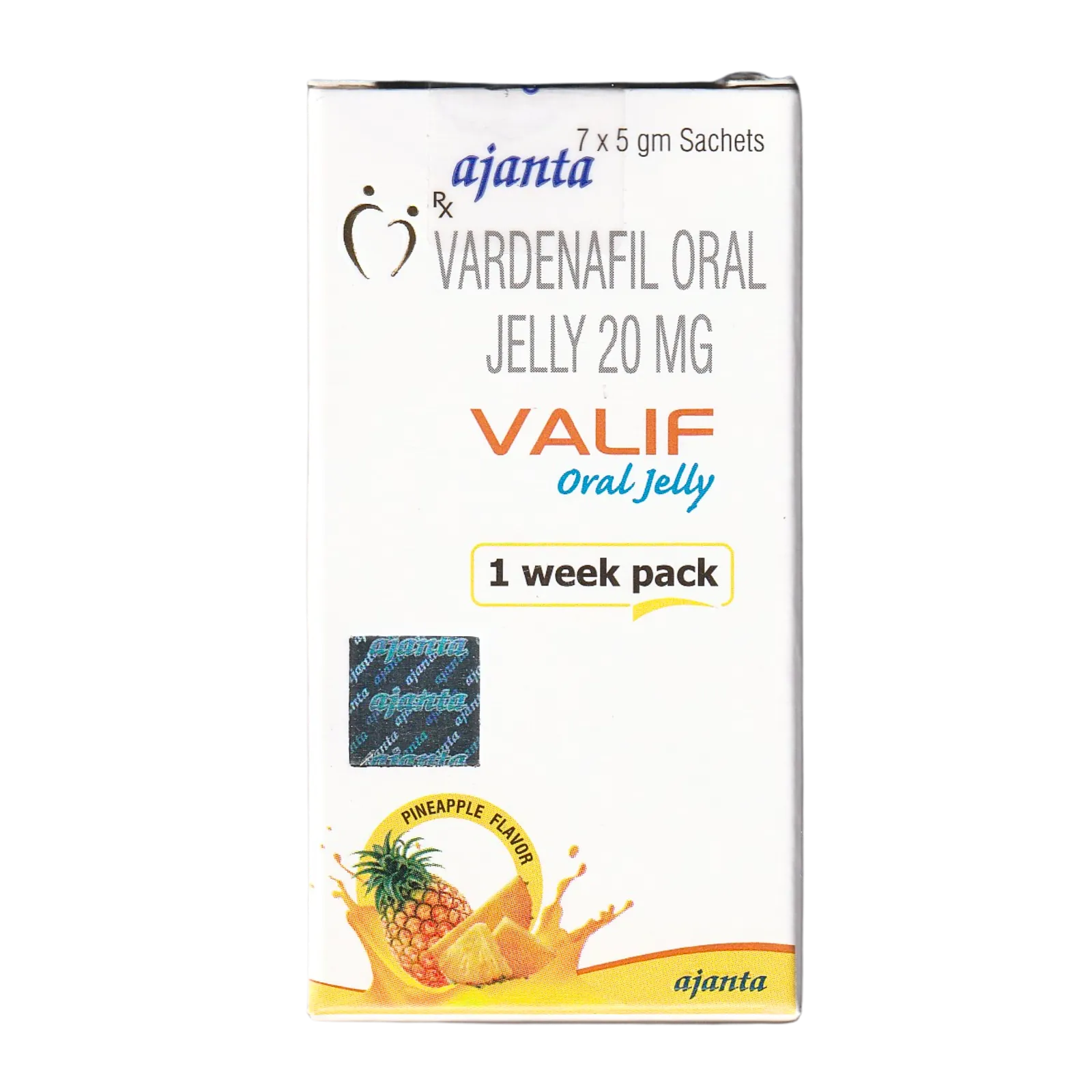バリフオーラルゼリー（VALIF Oral Jelly）20mgの箱（表面）