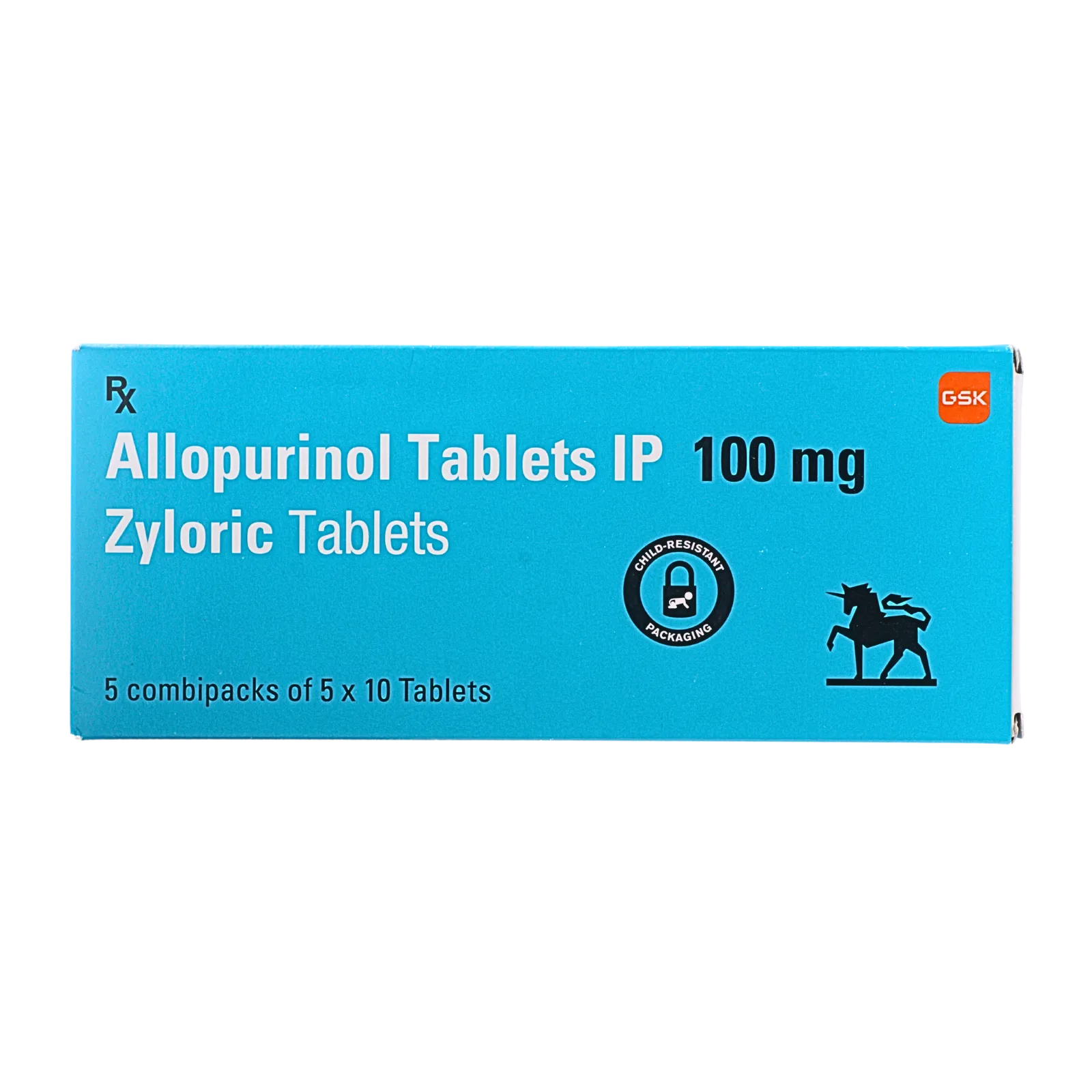 ザイロリック（Zyloric）の箱（表面）